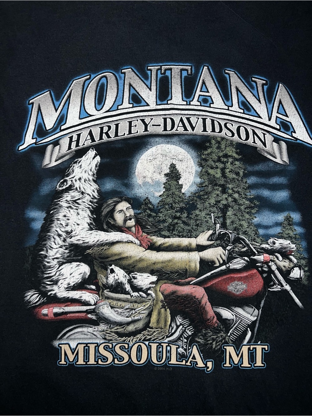 Harley-Davidson Black Tee Missoula Montana - Picture 3 of 3